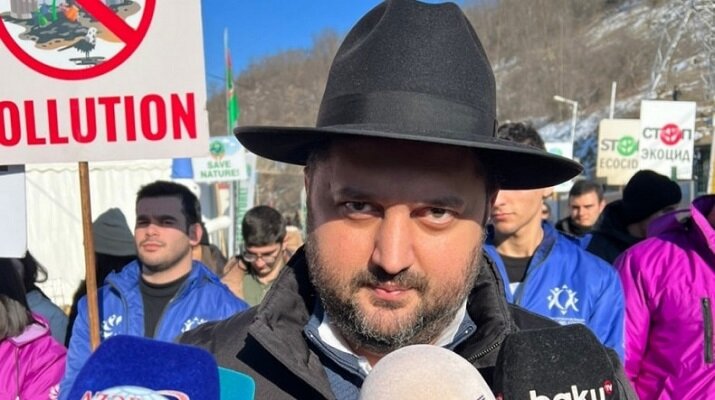 "Эколог" - Председатель азербайджано-грузинской общины Сефардских евреев, директор Бакинской еврейской школы раввин Замир Исаев