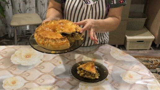 Пирог с мясом и картошкой в духовке Пошаговый рецепт Простой рецепт теста