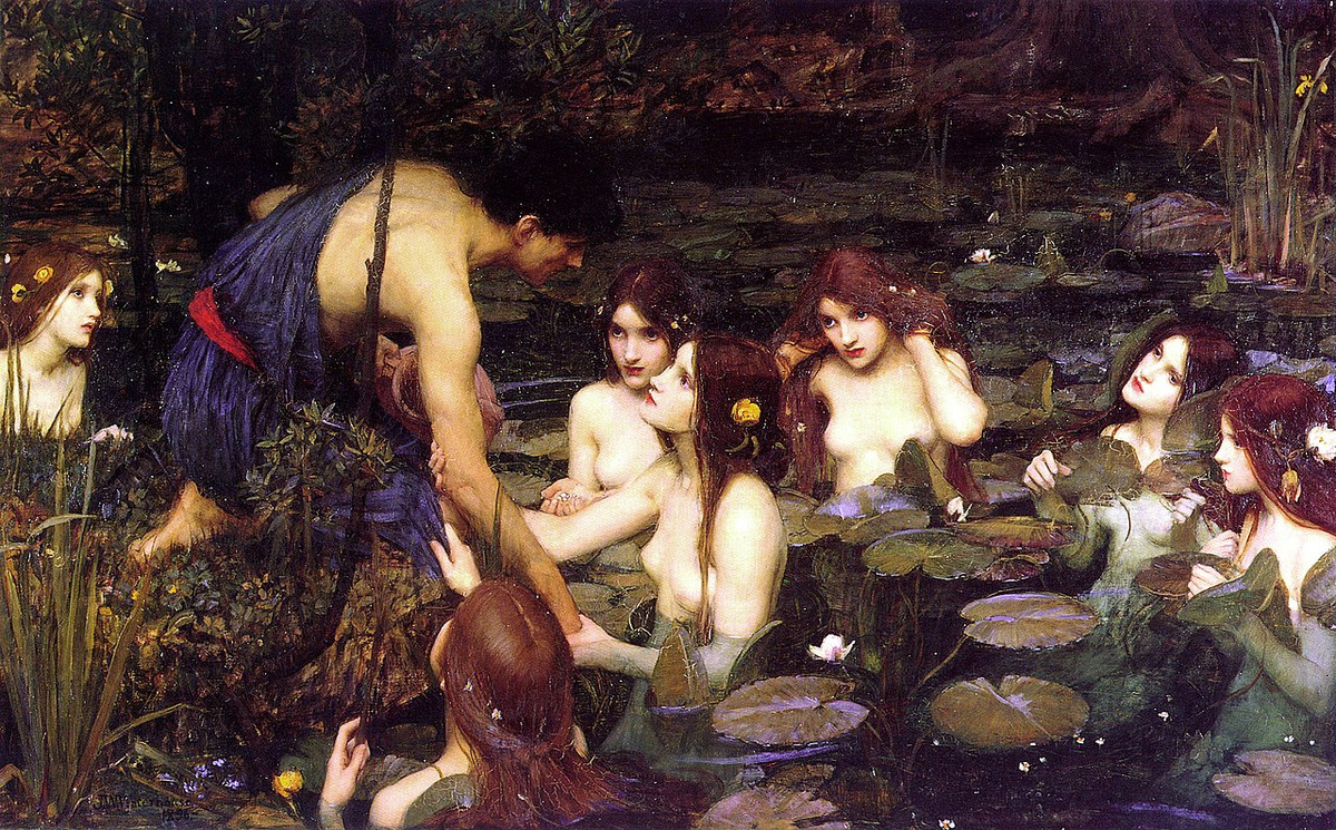 Гилас и Нимфы | Джон Уотерхаус, 1896