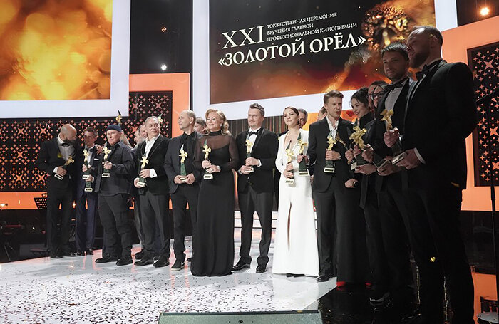    Церемония вручения национальной премии в области кинематографии «Золотой орел» в первом павильоне киноконцерна «Мосфильм».Пелагия Тихонова/АГН «Москва»
