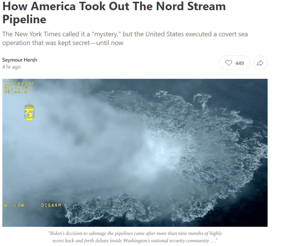 Название и обложка статьи Херша 