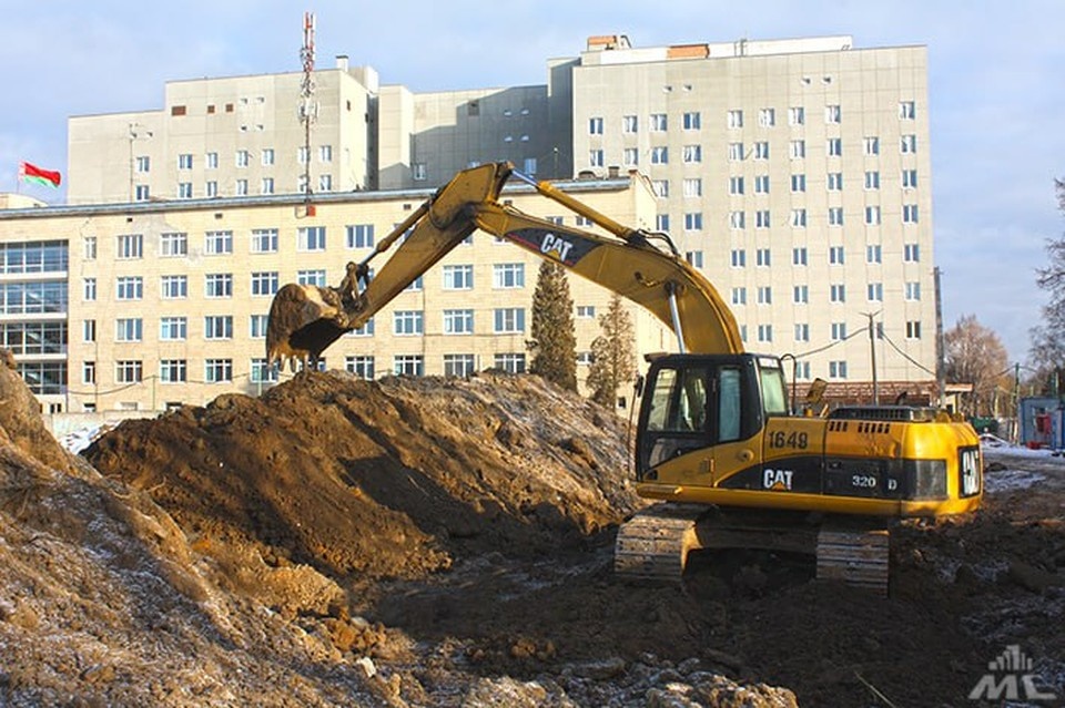     Новое общежитие для медработников начали строить в Минске. Фото: телеграм-канал предприятия «Минскстрой»