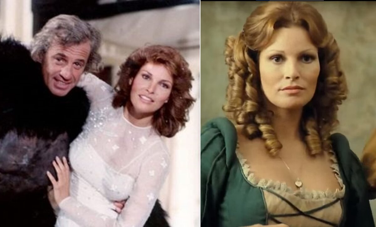 Ракел Уэлч с блистательным Бельмондо в "Чудовище" и в образе Констанции Бонасье
