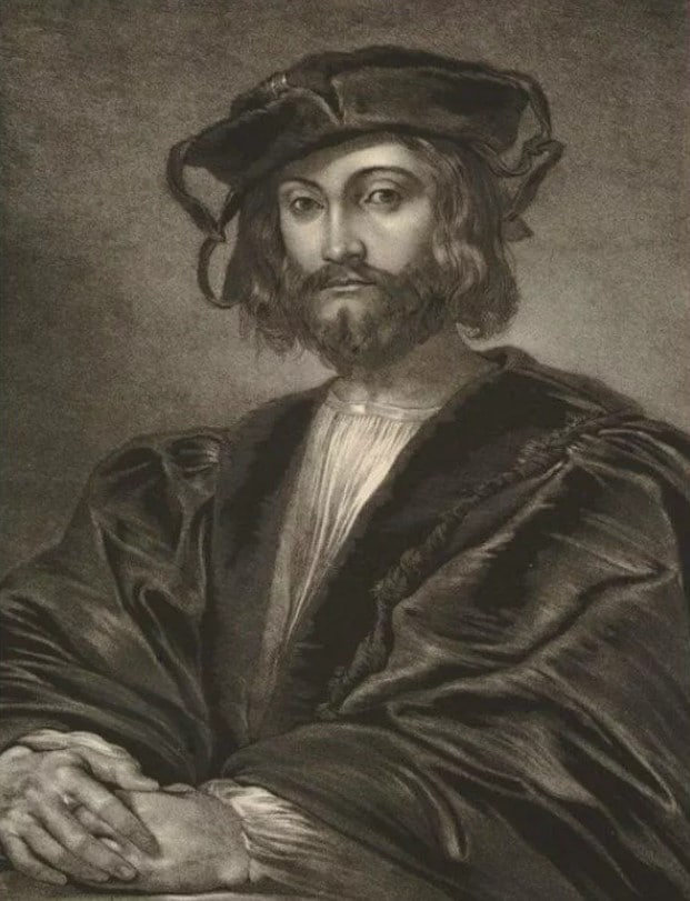 Портрет Леонардо да Винчи в молодости.