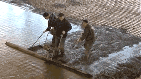 Бетонное основание пола