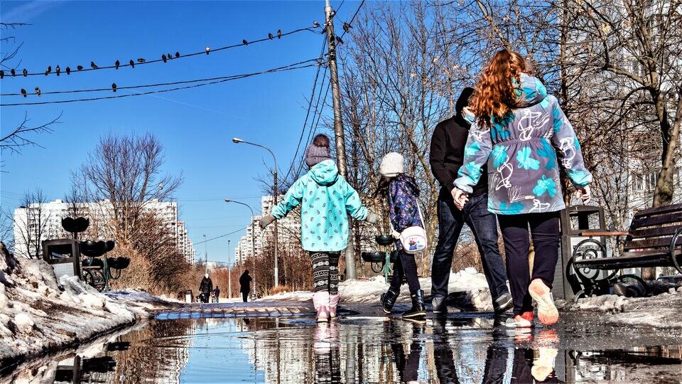     Синоптики спрогнозировали потепление в Москве до +3 градусов и ветер Известия/Константин Кокошкин