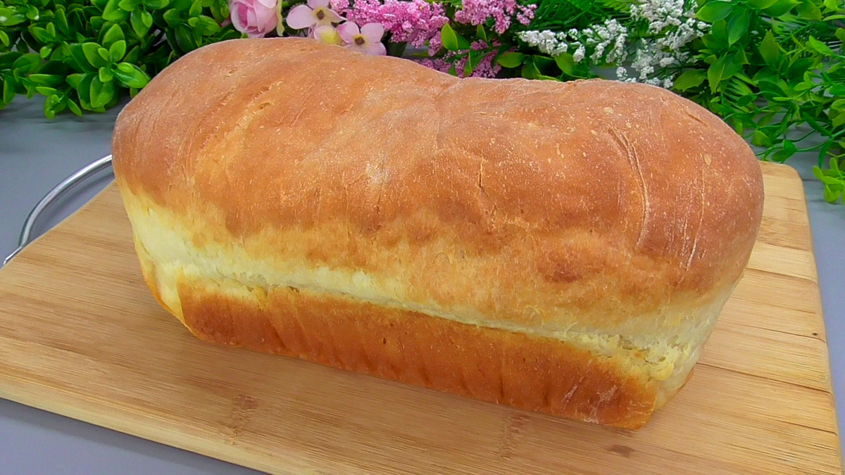 Идеальный хлеб для завтраков, вкусный, домашний, ароматный — продукты элементарные, даже яиц не надо