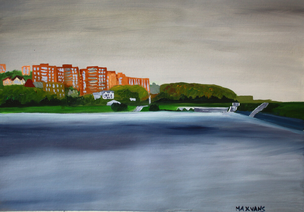 Картина маслом, Калужское Водахранилище, Maxvans.