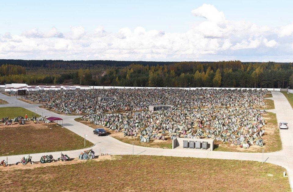    Два года назад, 1 марта 2021 года, в Минске было открыто новое кладбище "Лесное". Фото: ritual-minsk.by