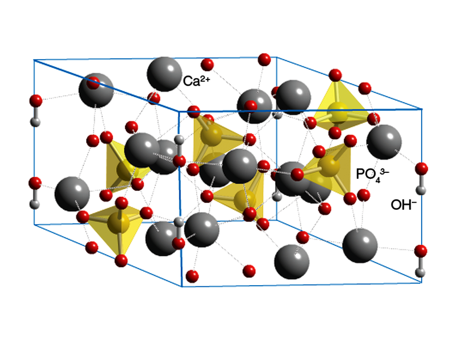 Объёмное представление молекулы гидроксиапатита