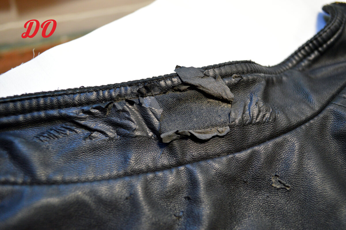 После четырех лет  носки воротник пришел вот в такое состояние