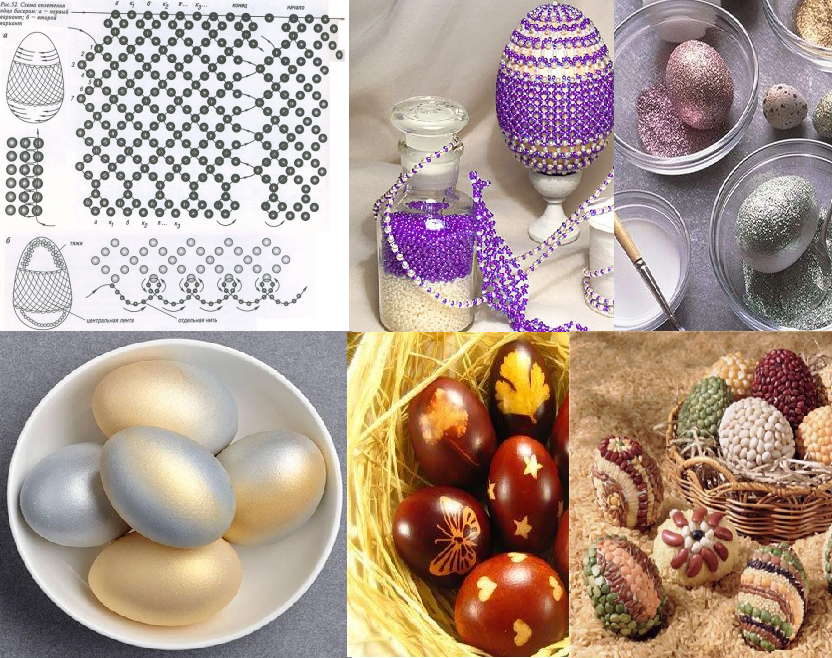 Пасхальные яйца из бисера: мастер-класс по простой схеме ᐈ Блог Мира Бусин