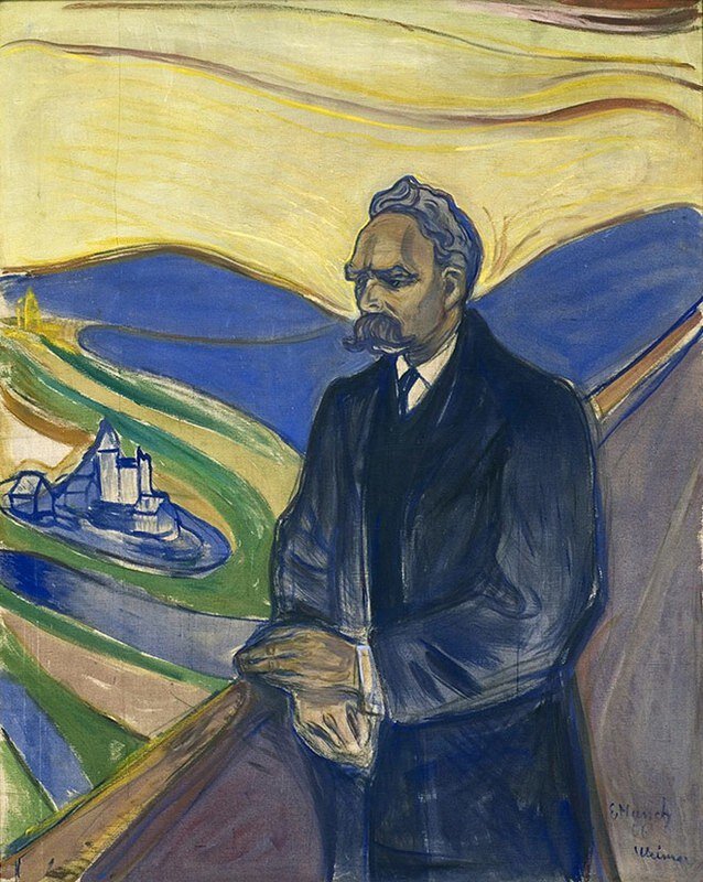 Эдвард Мунк. Портрет Фридриха Ницше. Норвегия, 1906 год