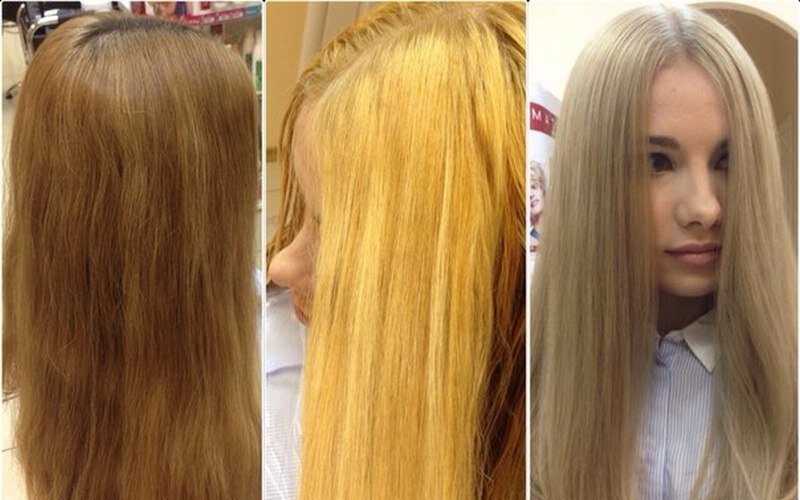 Как убрать желтизну с волос после осветления? - Блог KARAMELKASHOP