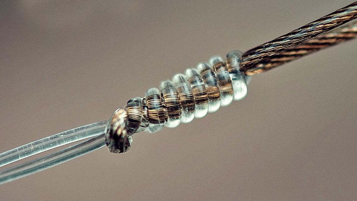 Как связать леску