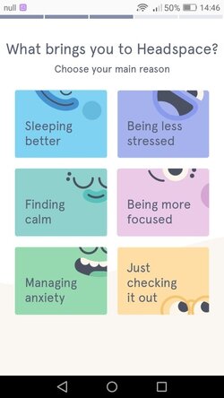 Выбор цели на HeadSpace