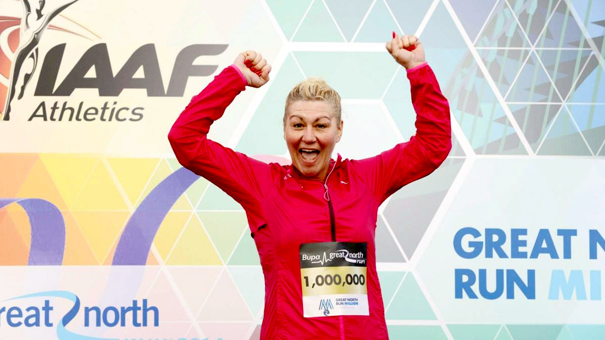 Трейси Краммонд — миллионный финишер забега Great North Run. Фото: www.thenorthernecho.co.uk