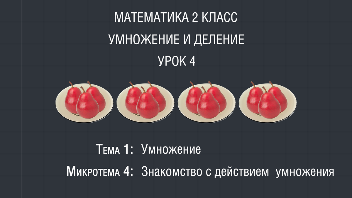 Математика 2 класс. Урок 4. Знакомство с действием умножения | Домашние  Уроки | Дзен