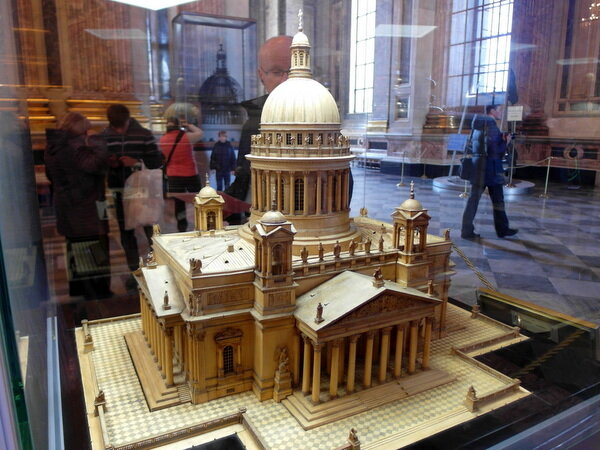 Санкт-Петербург, макет Исаакиевского собора в самом соборе