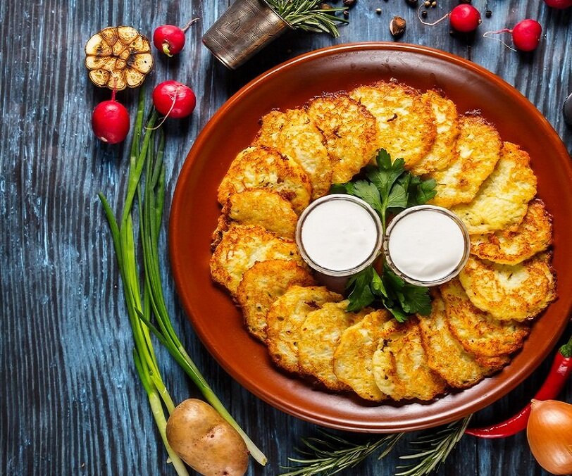 Картофельные драники без яиц и муки – пошаговый рецепт приготовления с фото