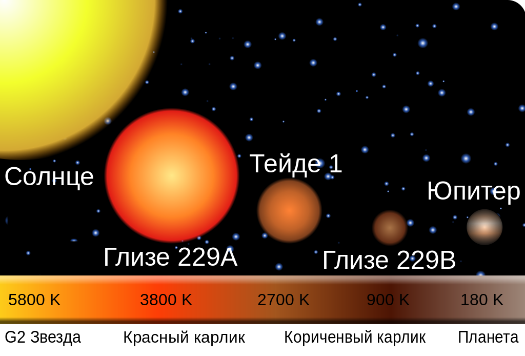 Размеры белых звезд. Коричневые карлики Gliese 229. Тейде 1 коричневый карлик. Коричневый карлик размер. Коричневые карлики звезды.