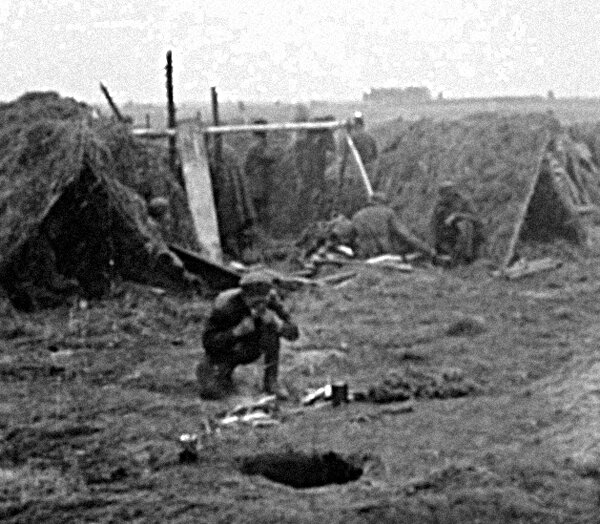 В Чудовском лагере для военнопленных