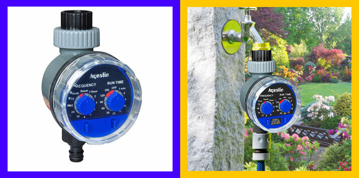 Таймер с магнитным клапаном на водопровод для автоматического полива