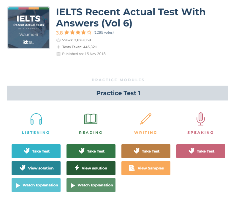 Удобная форма на ielts online tests