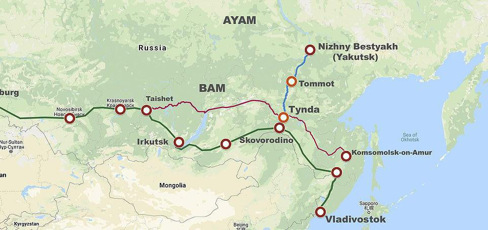 Схема владивосток новосибирск поезд