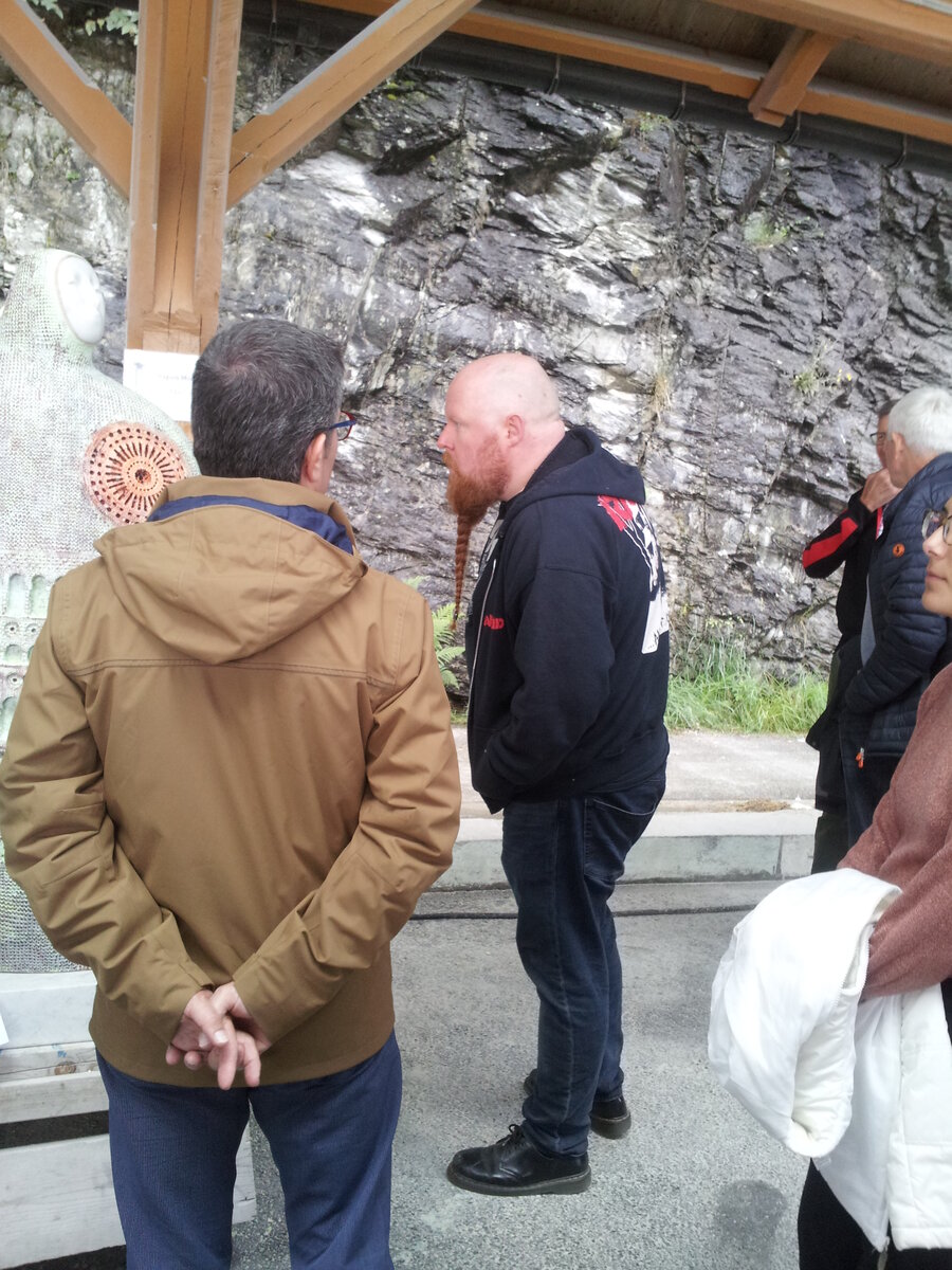 Красивая рыжая борода.