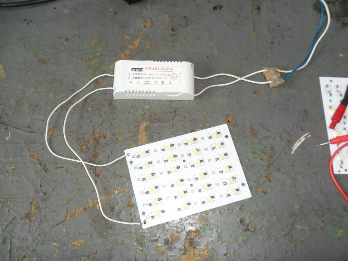 Подключение светодиодной панели