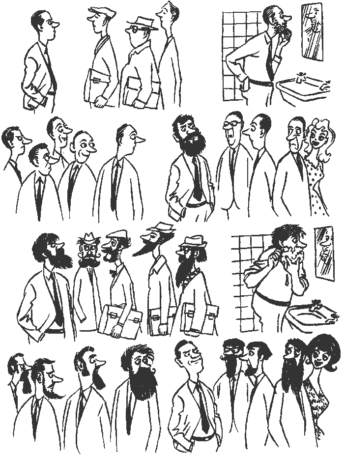 8 ироничных комиксов прошлого века от датского художника Херлуфа ...