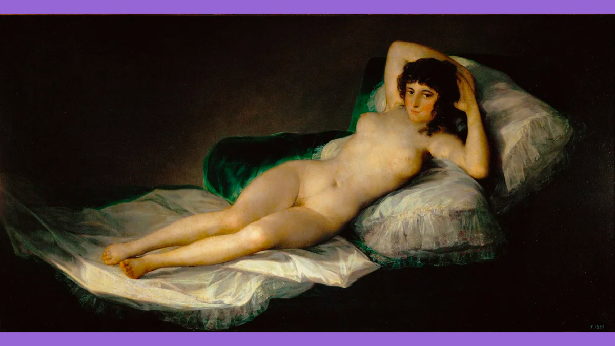 Франсиско Гойя. Маха обнажённая. 1797. 98 х 191. Прадо, Мадрид