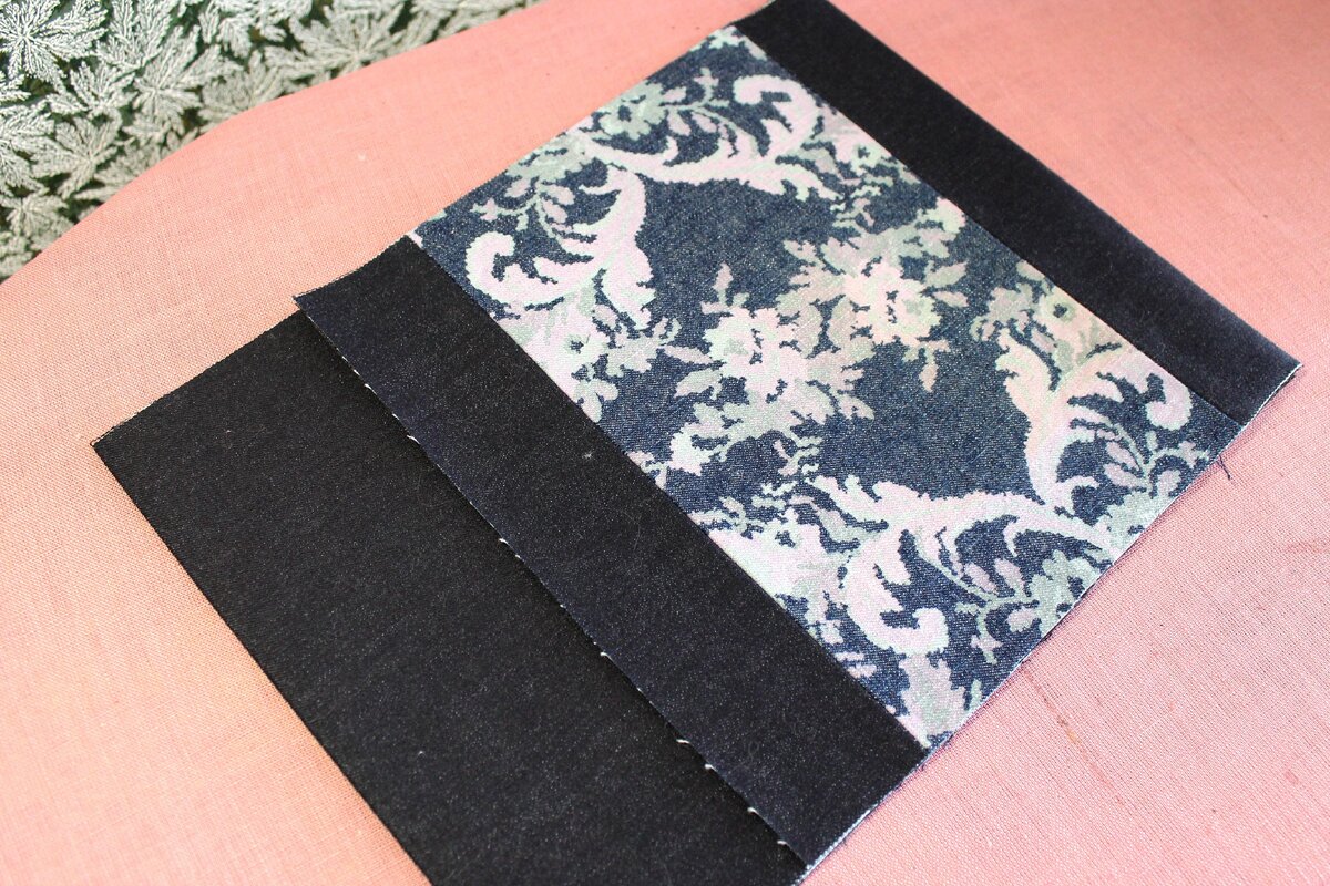 Подготовленная для росписи основа сумки