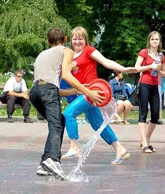 ...и в городе.