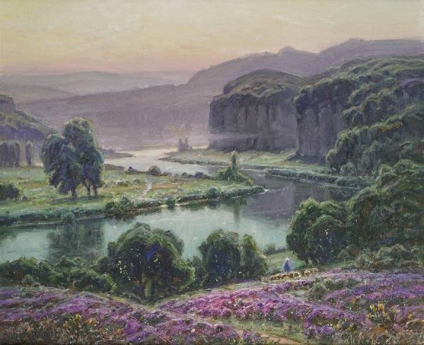 Уильям Дидье-Пуже (Франция, 1864 – 1959).  Пейзаж долины Дубс