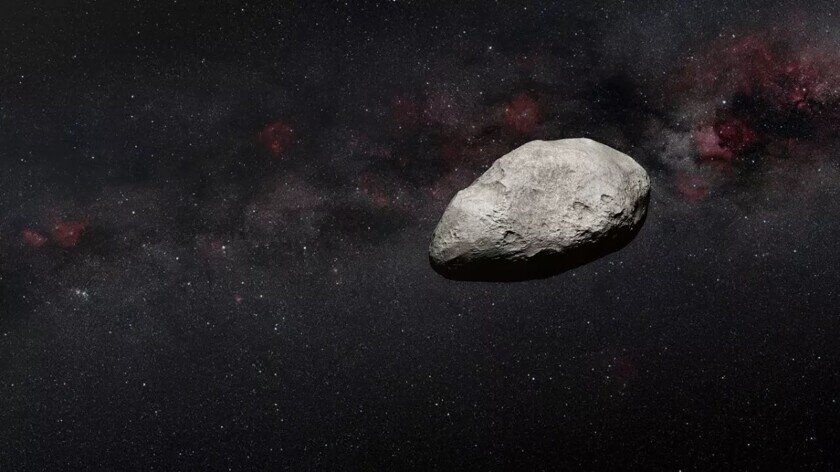    Иллюстрация нового астероида. Источник: N. Bartmann (ESA/Webb), ESO/M. Kornmesser and S. Brunier, N. Risinger