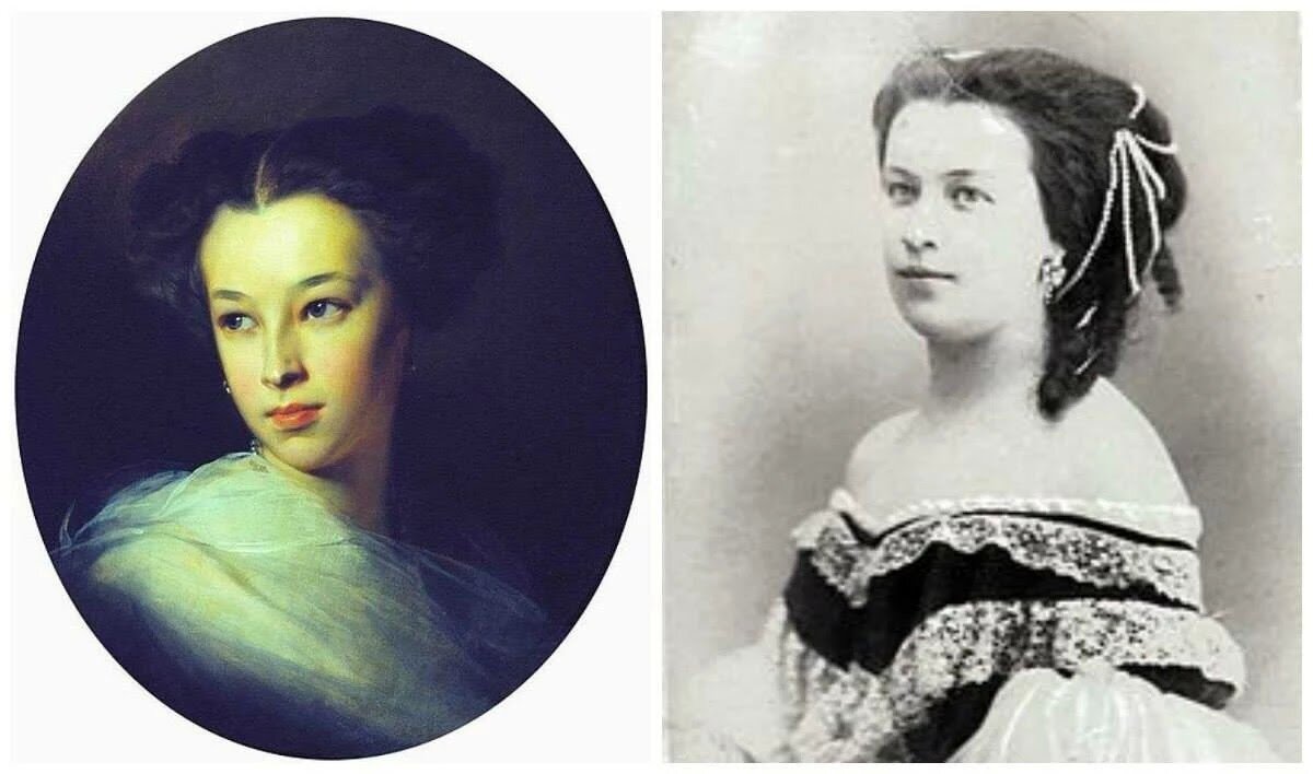 Красавица, светская дама, вполне достойная героиня своего времени, но с маленьким дерзким чертенком в глазах