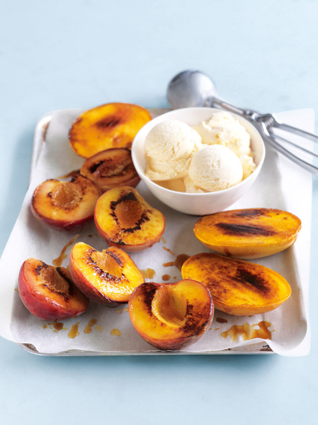 мороженое с фруктами