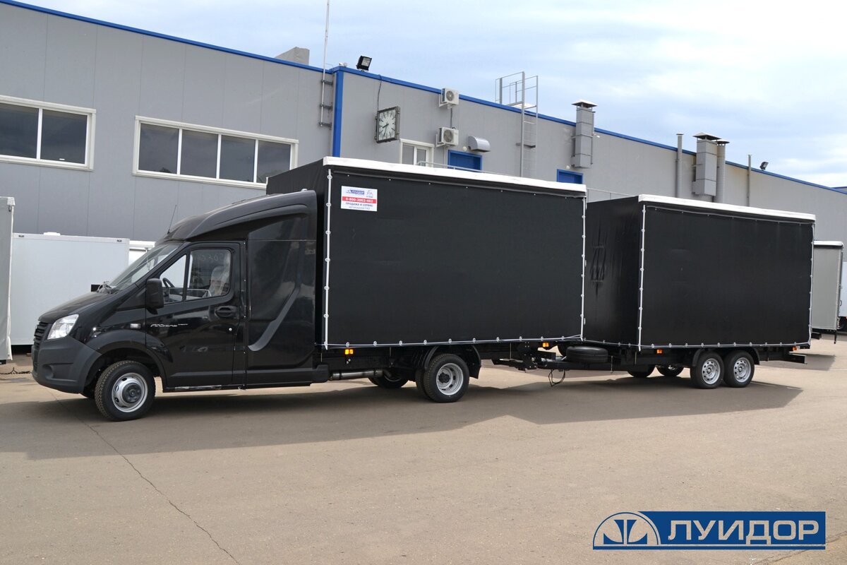 Автопоезд на базе ГАЗель NEXT с закабинным спальником производства "Луидор-Тюнинг" 