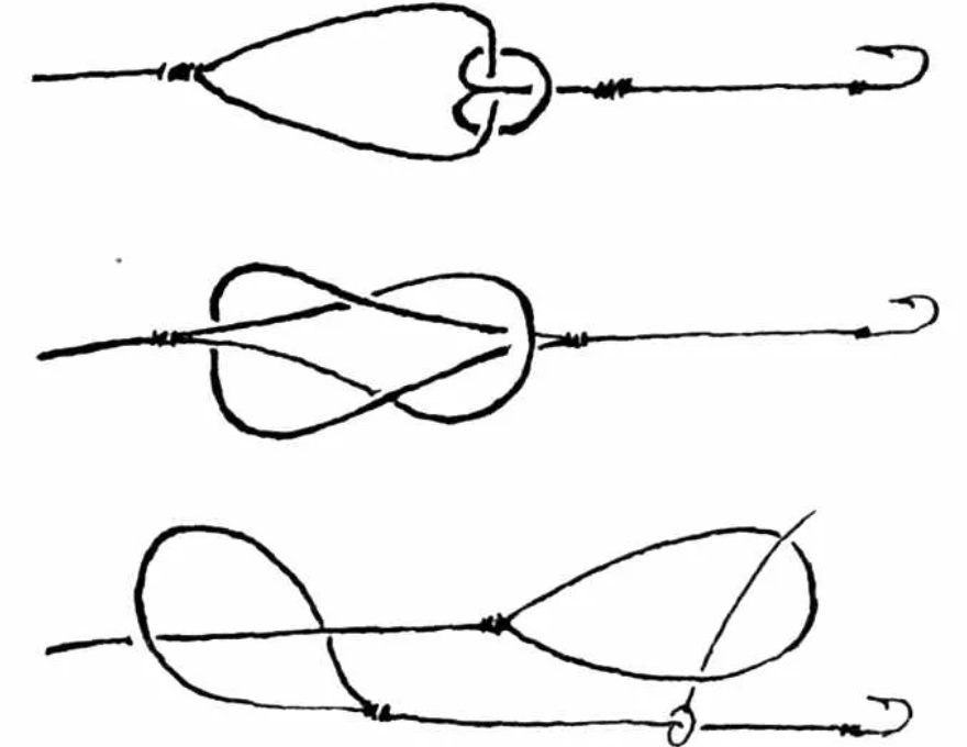 Узел на конце снасти. Узел петля в петлю для поводка. Соединение петля в петлю на леске. Узел для блесны. Как привязать крючок петля в петлю.