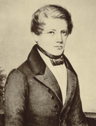 Бисмарк в 1836 году.