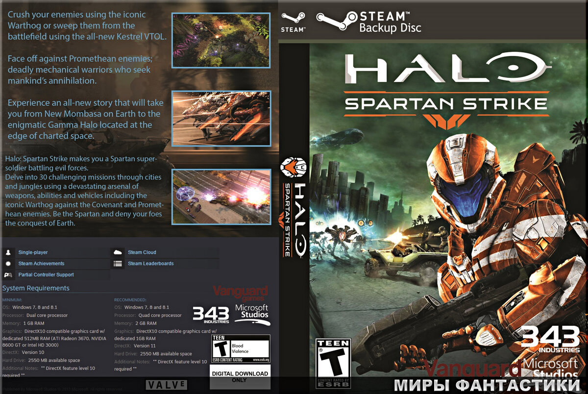 Игры на пк хронология. Halo: Spartan Strike.