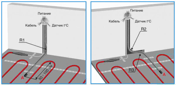 Датчик температуры какой провод