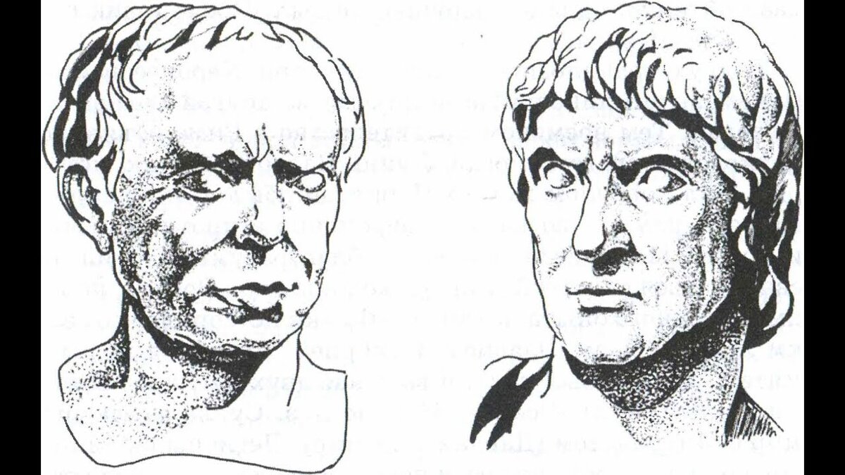 Слева - Гай Марий (сторонник популяров).
Справа - Луций Корнелий Сулла (сторонник оптиматов).
Источник: https://4knigaman.ru/?p=558