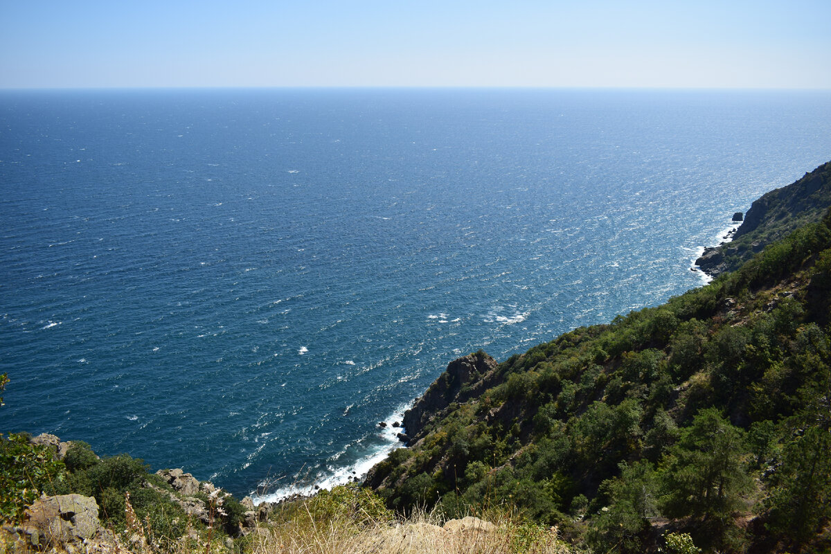 Чёрное море и мордочка Медведь горы. Фотография автора статьи. 