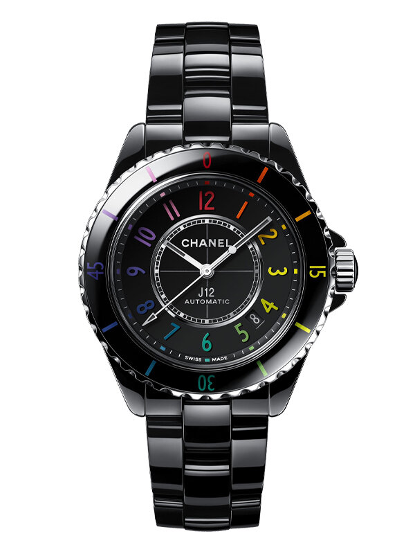 Часы Chanel J12 Electro в 38 мм корпусе из керамики с вращающимся безелем. Ограниченная серия: 1255 шт