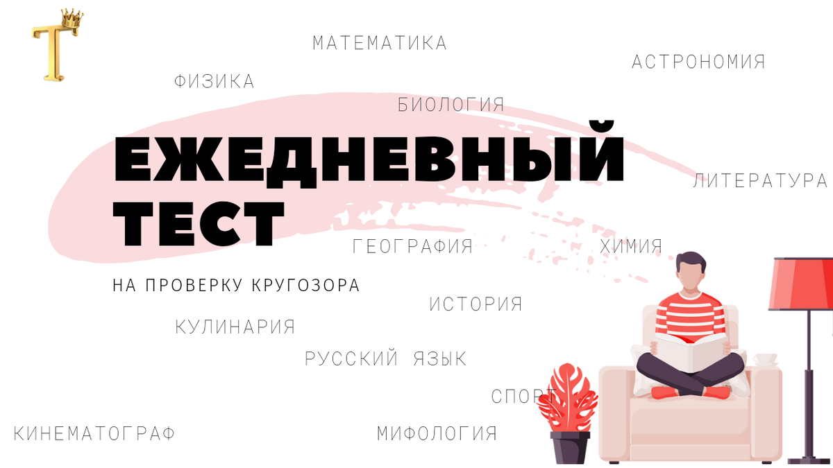 💡Ежедневный тест на проверку кругозора №627 (12 вопросов) |  Тесты.Перезагрузка | Дзен