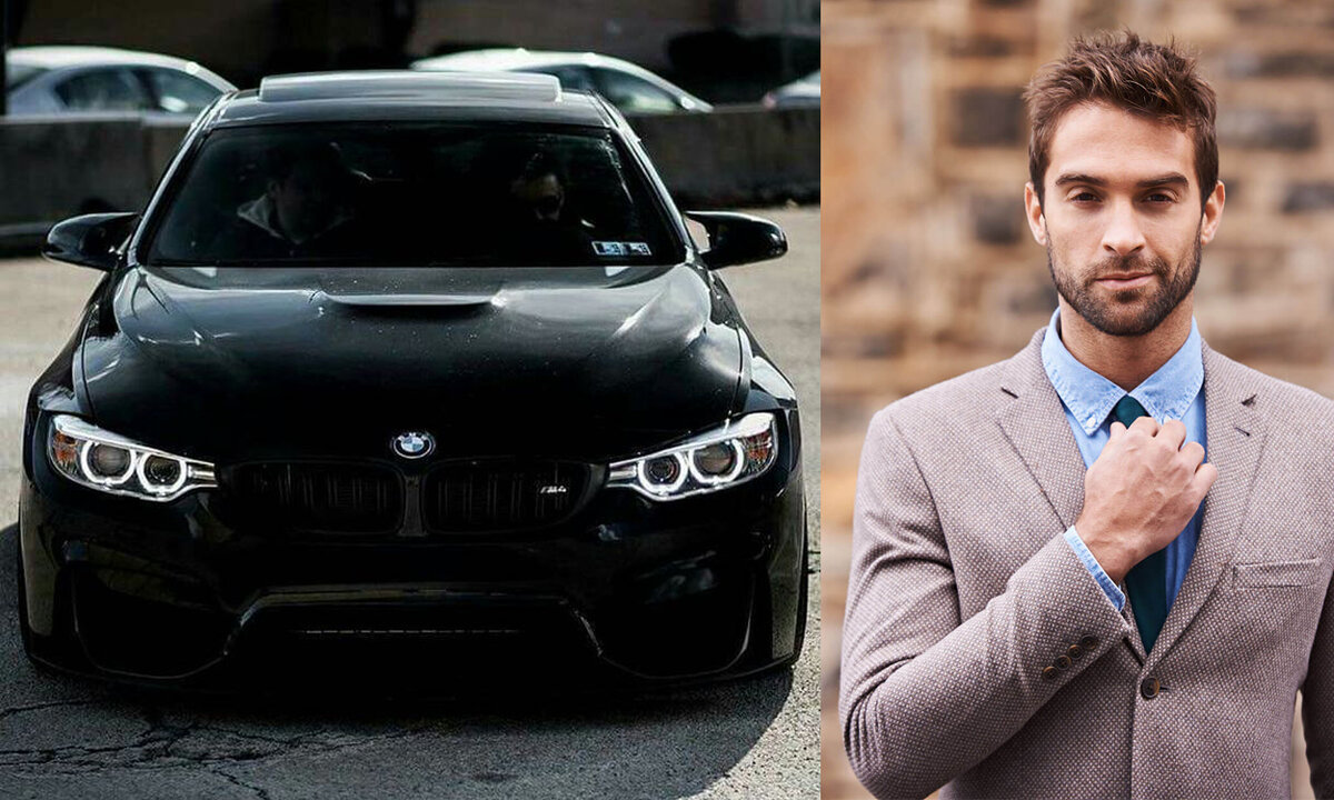 На фото: Черная BMW M4 F82