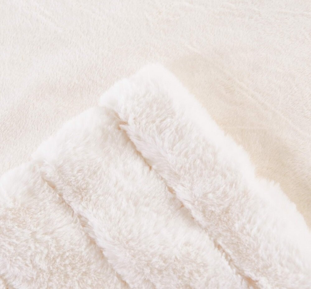 Плед искусственный мех "Sofi De Marko" Анабель белый